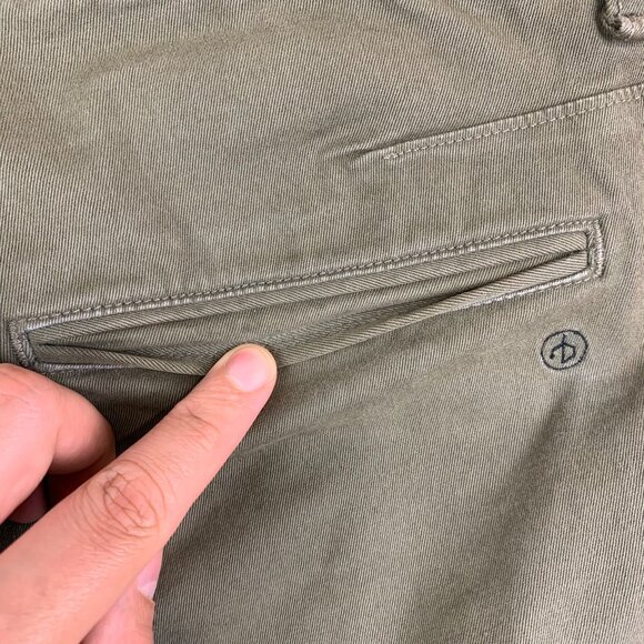 Rag & Bone Mens Pants 32 Army Green Fit 1 Chino Cotton Twill Made In USA 32x28 - Picture 14 of 14